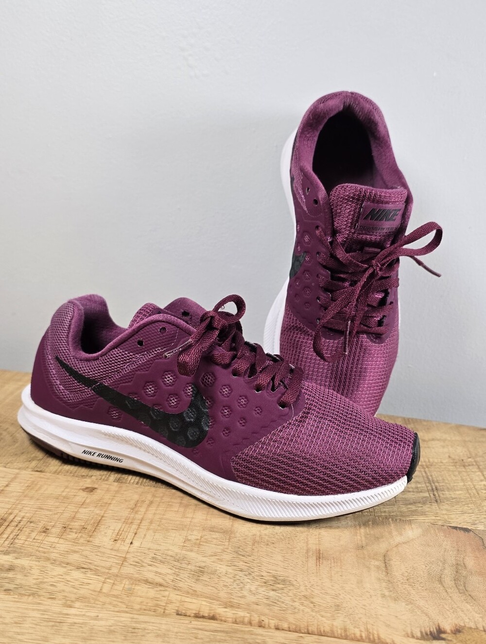 Nike Women's Running Shoes in Plum with Black Swoosh